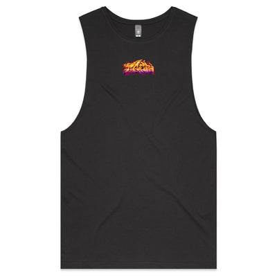 TIGER - Mens Sleeveless T-Shirt - BACK PRINT