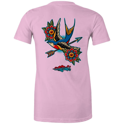 BIRD OF PREY (W) - Womens T-Shirt - BACK PRINT