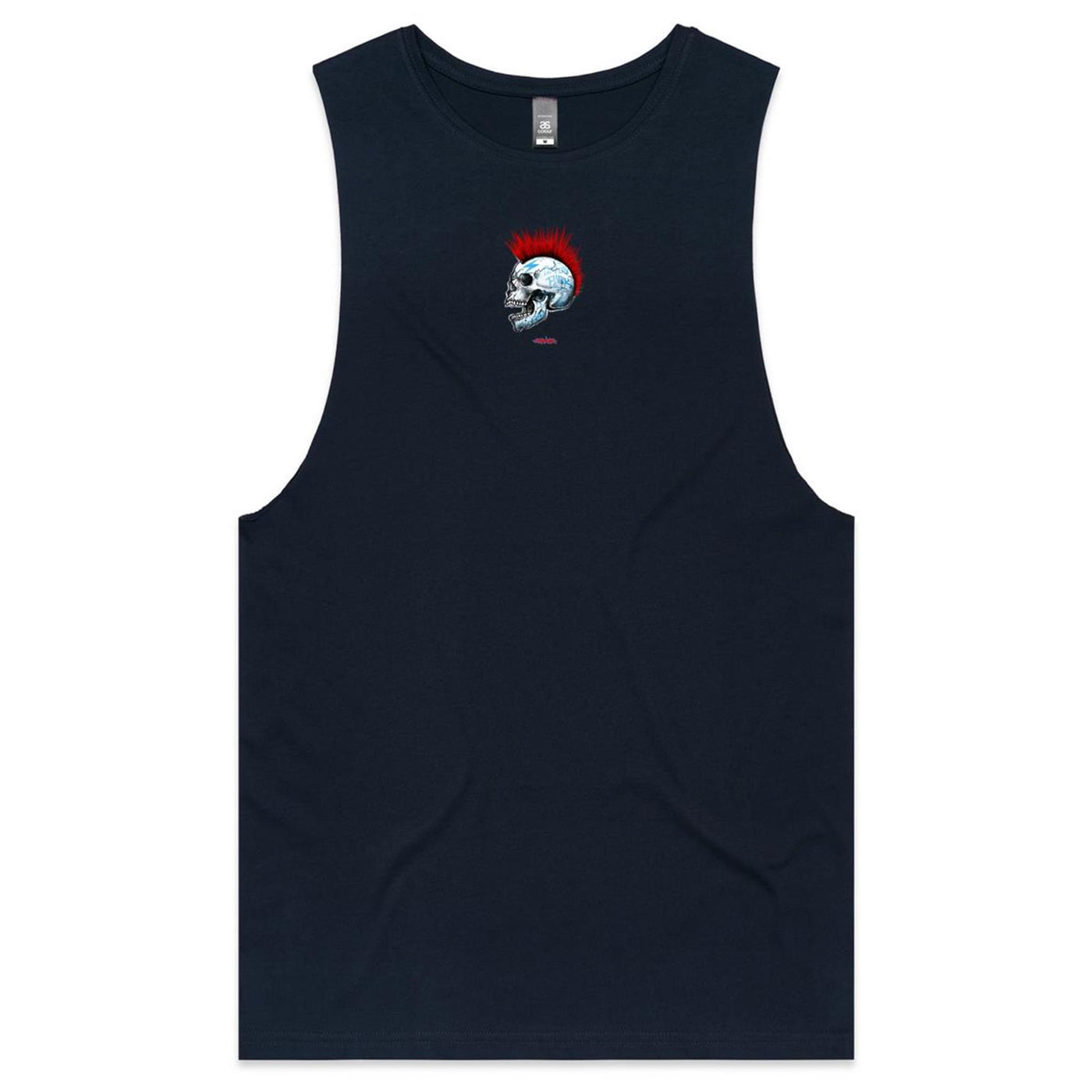 FACE 2 FACE - Mens Sleeveless T-Shirt - BACK PRINT