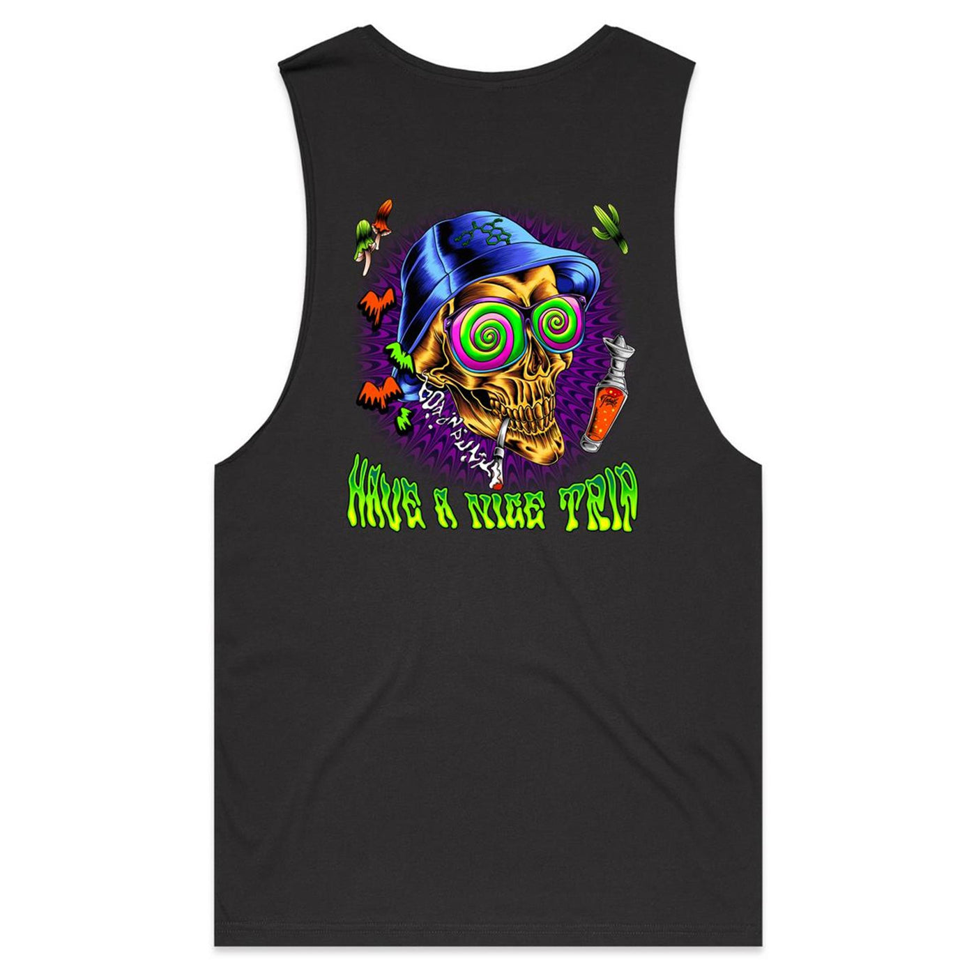 HAVE A NICE TRIP - Mens Sleeveless T-Shirt - BACK PRINT