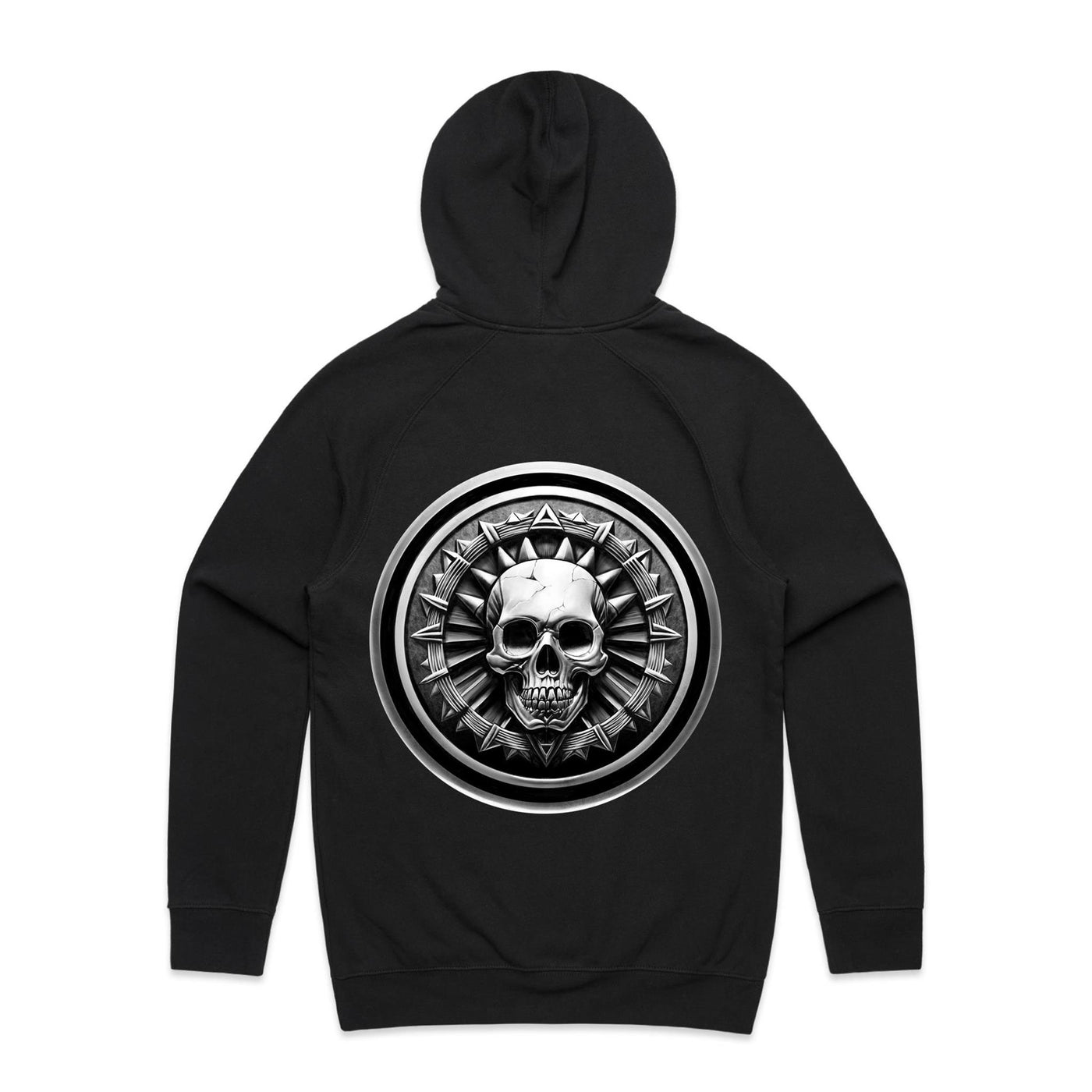 HEAVY METAL - Mens Pocket Hoodie - BACK PRINT