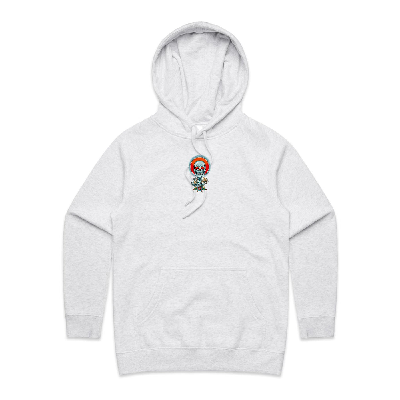 NEVER R.I.P (W) - Womens Pocket Hoodie - BACK PRINT