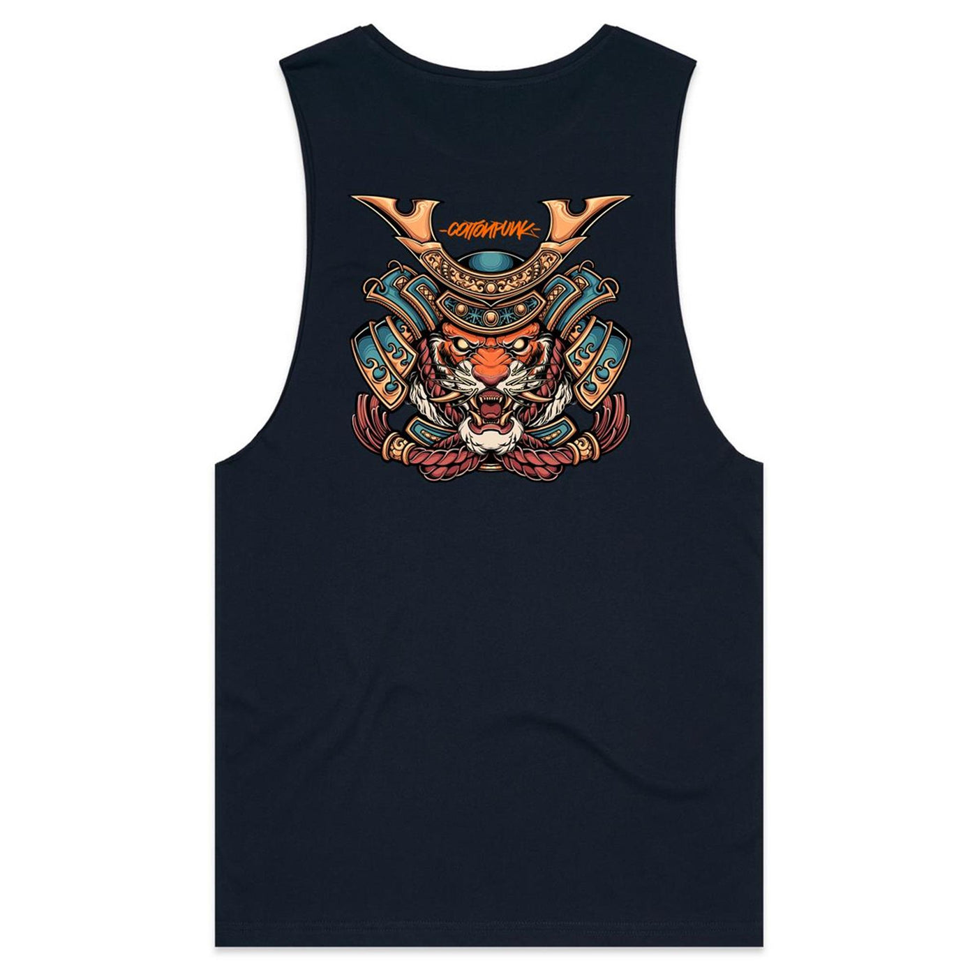 SPIRIT TIGER - Mens Sleeveless T-Shirt - BACK PRINT