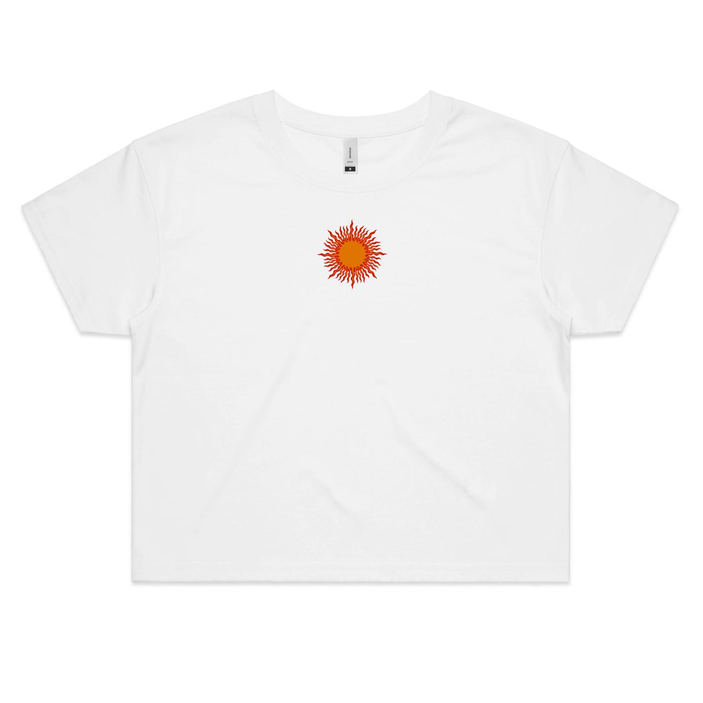 SUNSET VIBES (W) - Womens Crop T-Shirt - BACK PRINT