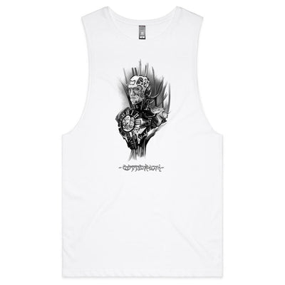 TIME MACHINE - Mens Sleeveless T-Shirt - FRONT PRINT