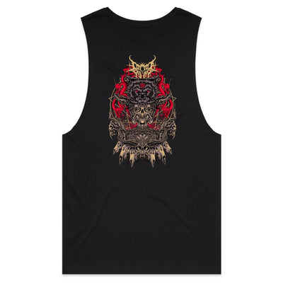 ALMOST HUMAN - Mens Sleeveless T-Shirt - BACK PRINT