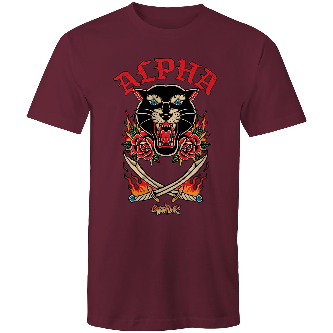 ALPHA - Mens T-Shirt - FRONT PRINT