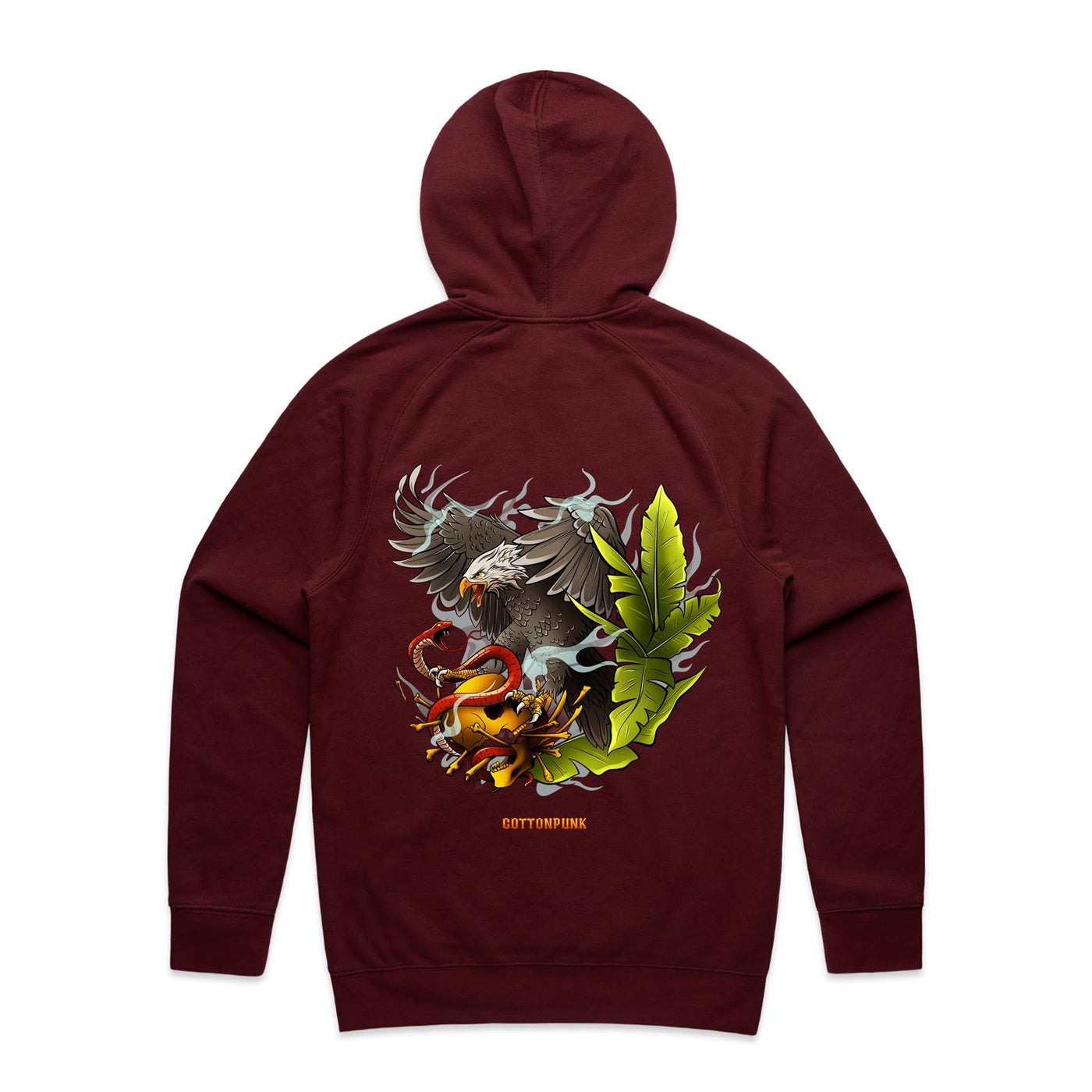 EAGLE - Mens Pocket Hoodie - BACK PRINT