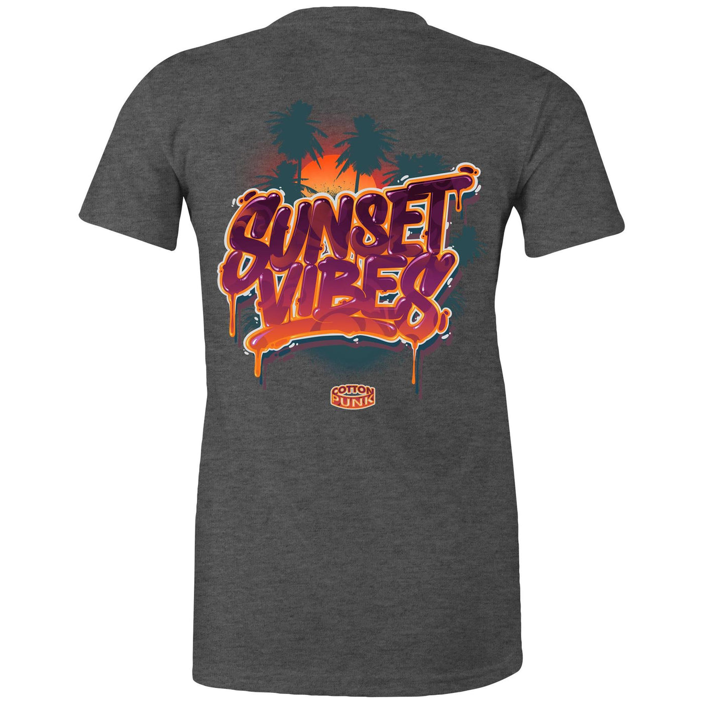 SUNSET VIBES (W) - Womens T-Shirt - BACK PRINT