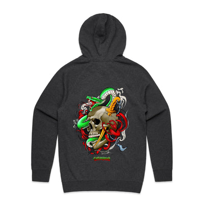 SNAKE - Mens Pocket Hoodie - BACK PRINT