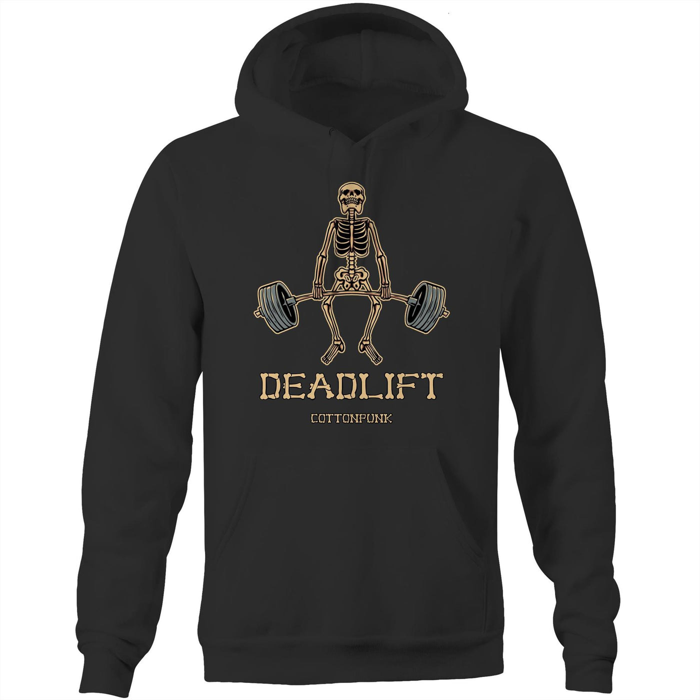 DEADLIFT - Mens Pocket Hoodie - FRONT PRINT