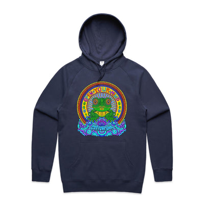 OPEN YOUR MIND - Mens Pocket Hoodie - FRONT PRINT