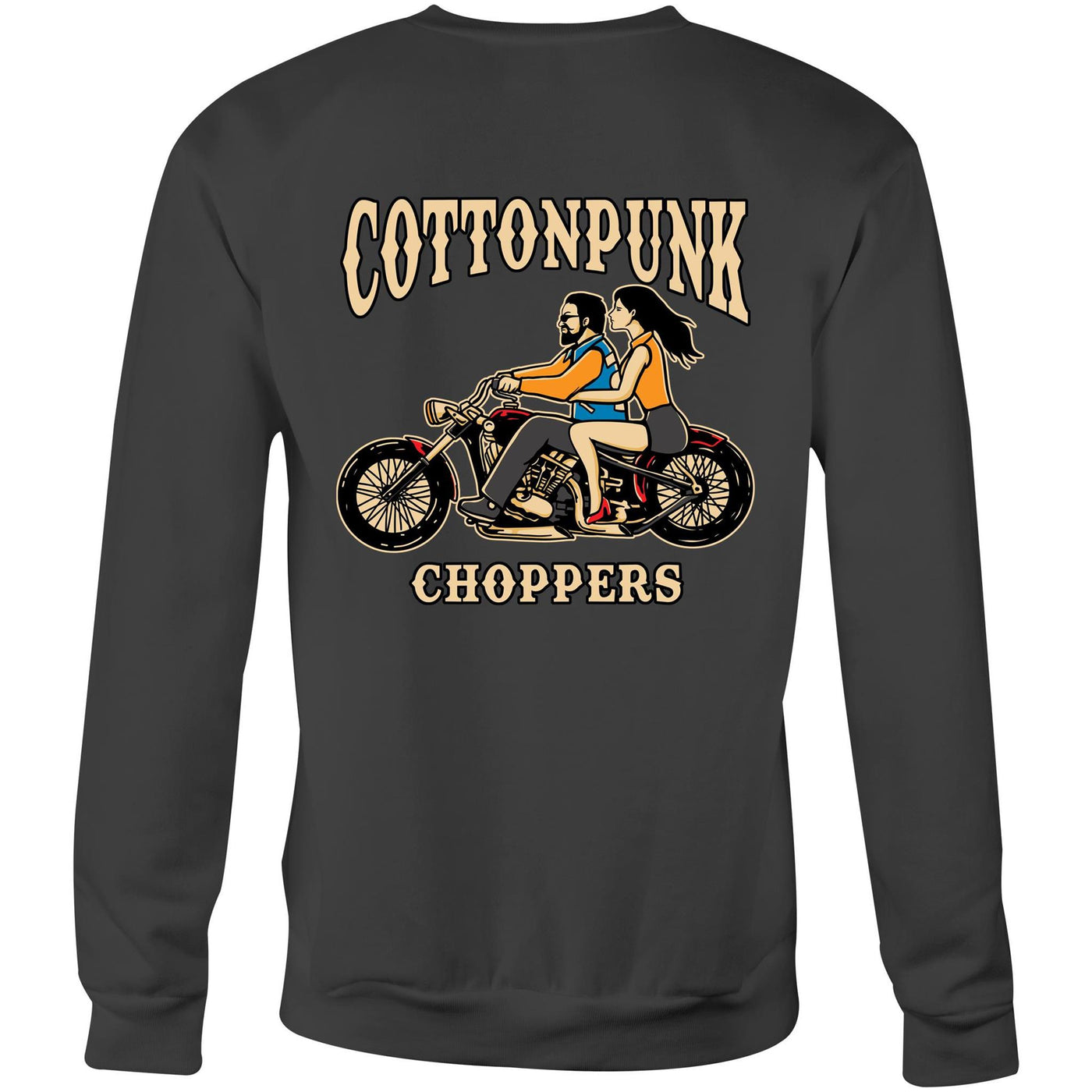 COTTONPUNK CHOPPERS - Mens Sweatshirt - BACK PRINT