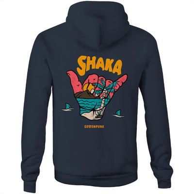 SHAKA - Mens Pocket Hoodie - BACK PRINT