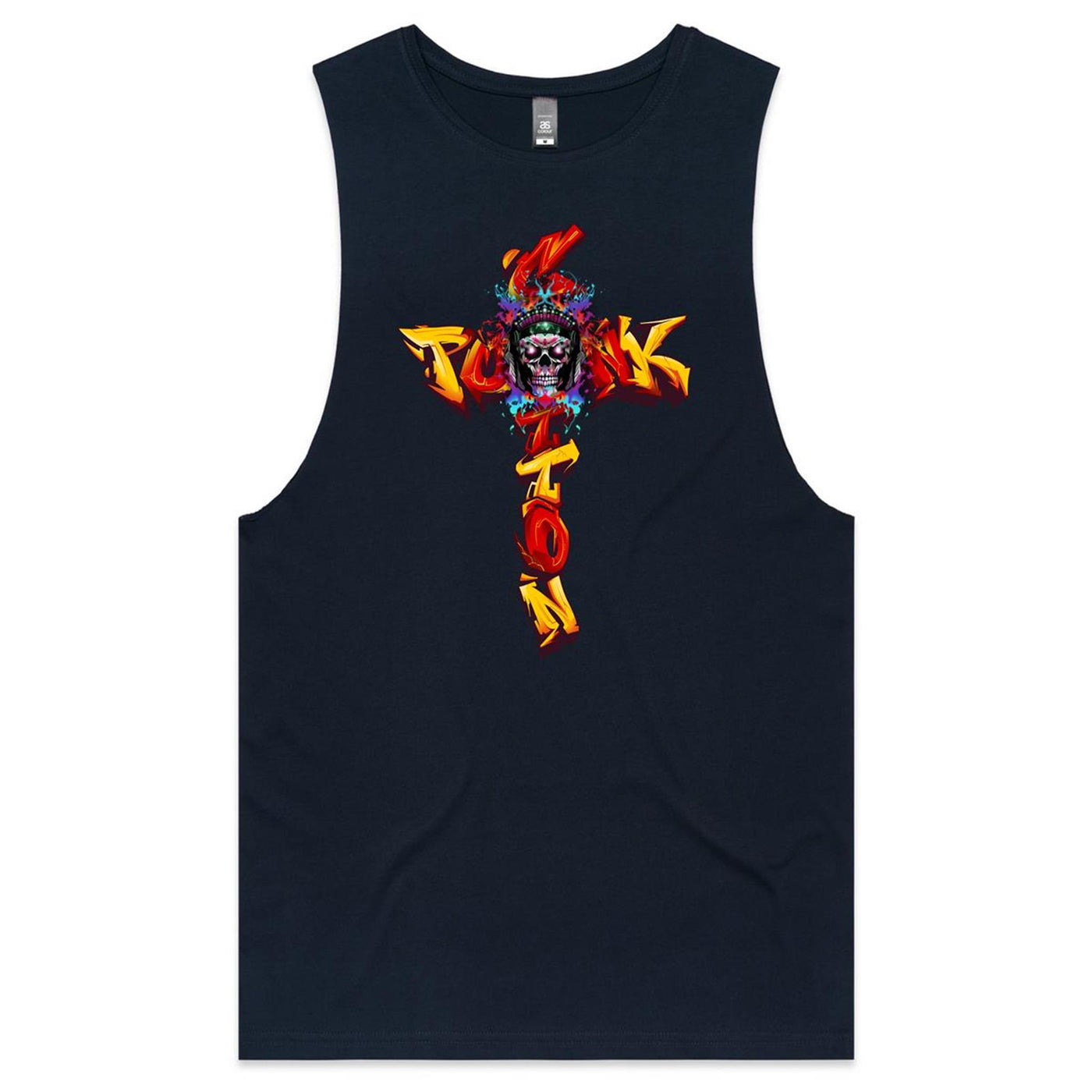 COTTONPUNK X HEAT - Mens Sleeveless T-Shirt - FRONT PRINT