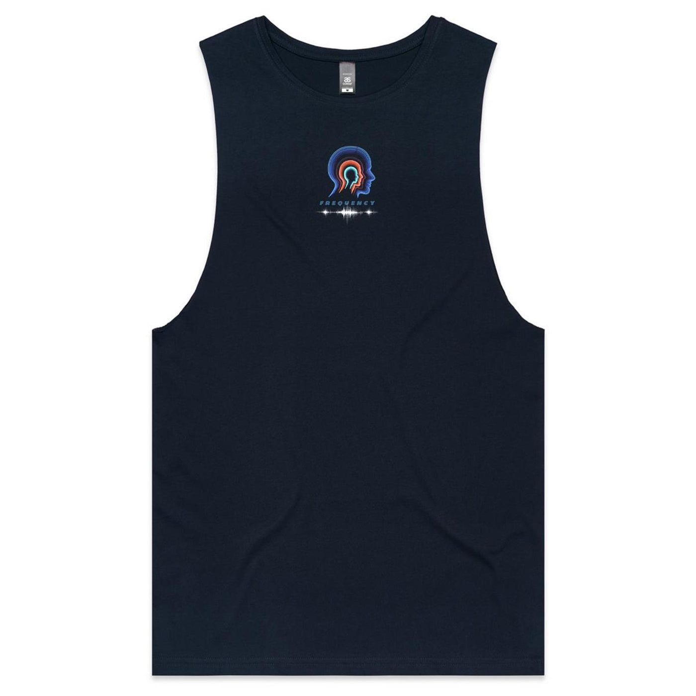 FREQUENCY - Mens Sleeveless T-Shirt - BACK PRINT