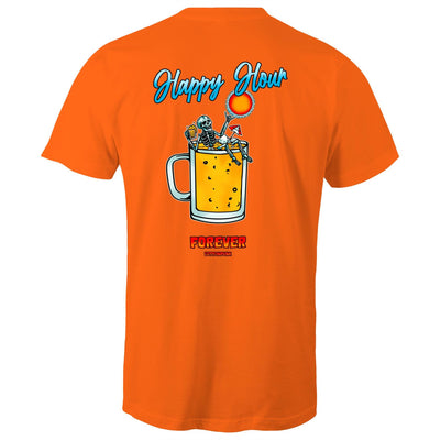 IS IT STILL HAPPY HOUR? - Mens T-Shirt - BACK PRINT