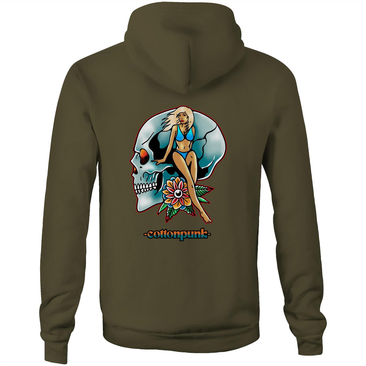 NEVER R.I.P - Mens Pocket Hoodie - BACK PRINT