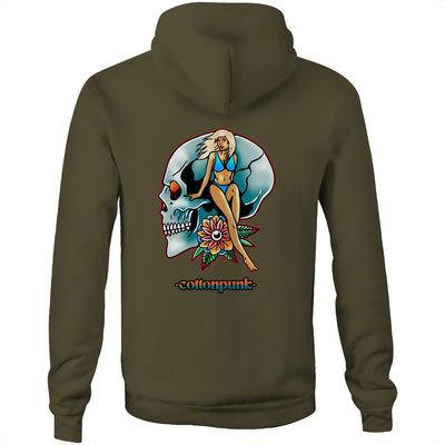 NEVER R.I.P - Mens Pocket Hoodie - BACK PRINT