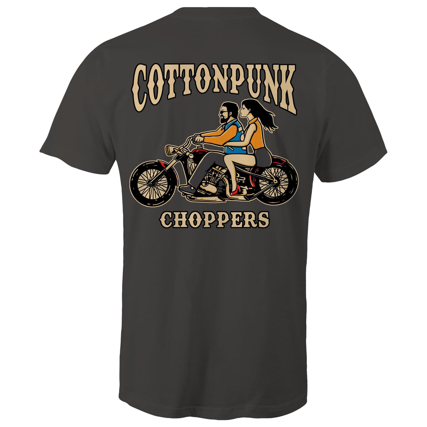 COTTONPUNK CHOPPERS - Mens T-Shirt - BACK PRINT