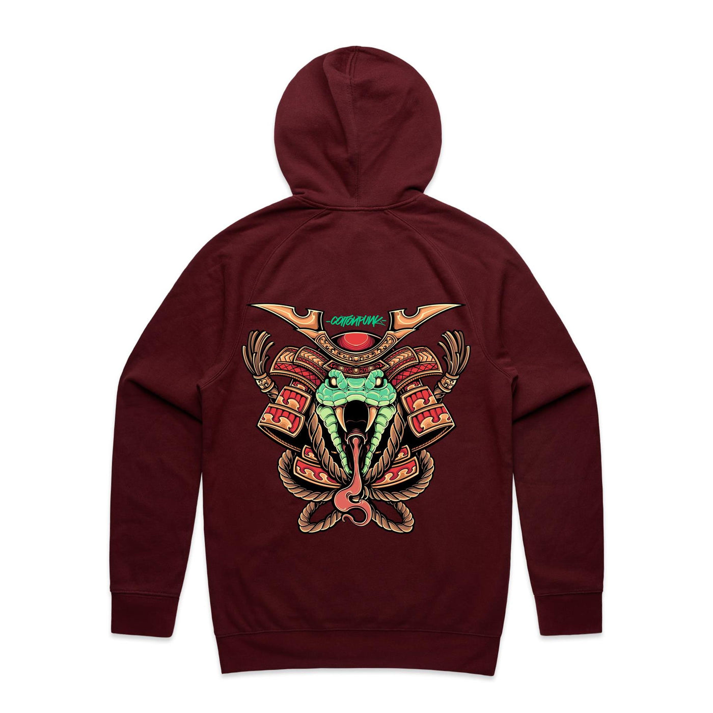 SPIRIT SNAKE - Mens Pocket Hoodie - BACK PRINT