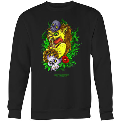 LION - Mens Sweatshirt - FRONT PRINT