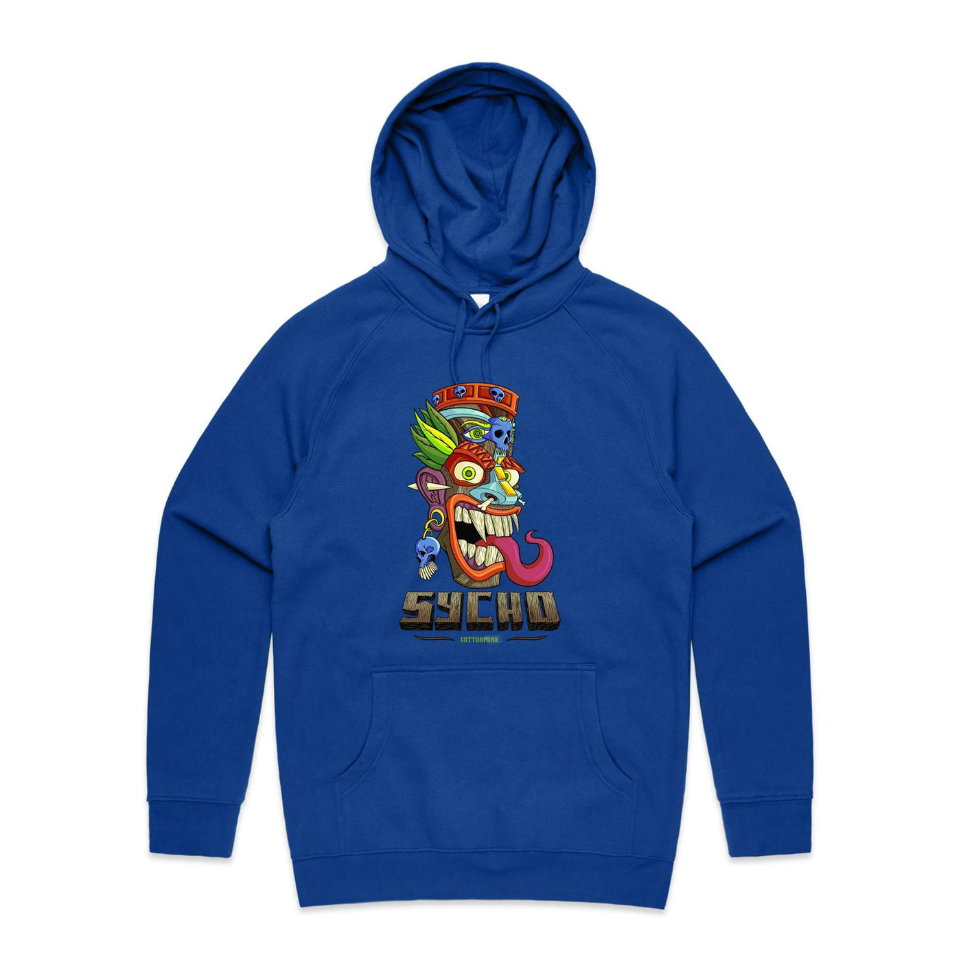 SYCHO - Mens Pocket Hoodie - FRONT PRINT