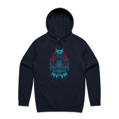 ALMOST HUMAN III - Mens Pocket Hoodie - FRONT PRINT