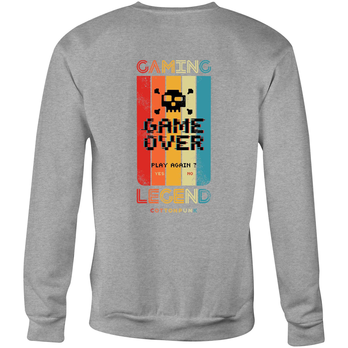 GAMING LEGEND - Mens Sweatshirt - BACK PRINT