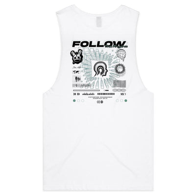 FREQUENCY - Mens Sleeveless T-Shirt - BACK PRINT