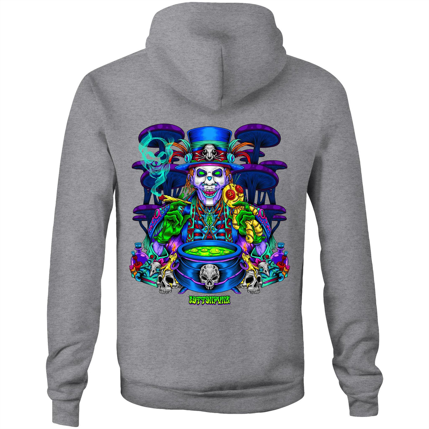 VOODOO MASTER - Mens Pocket Hoodie - BACK PRINT