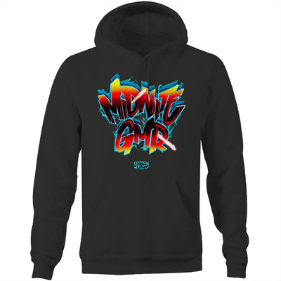 MIDNITE GMR - Mens Pocket Hoodie - FRONT PRINT