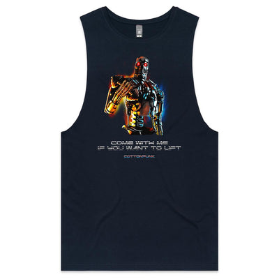 COME WITH ME - Mens Sleeveless T-Shirt - FRONT PRINT