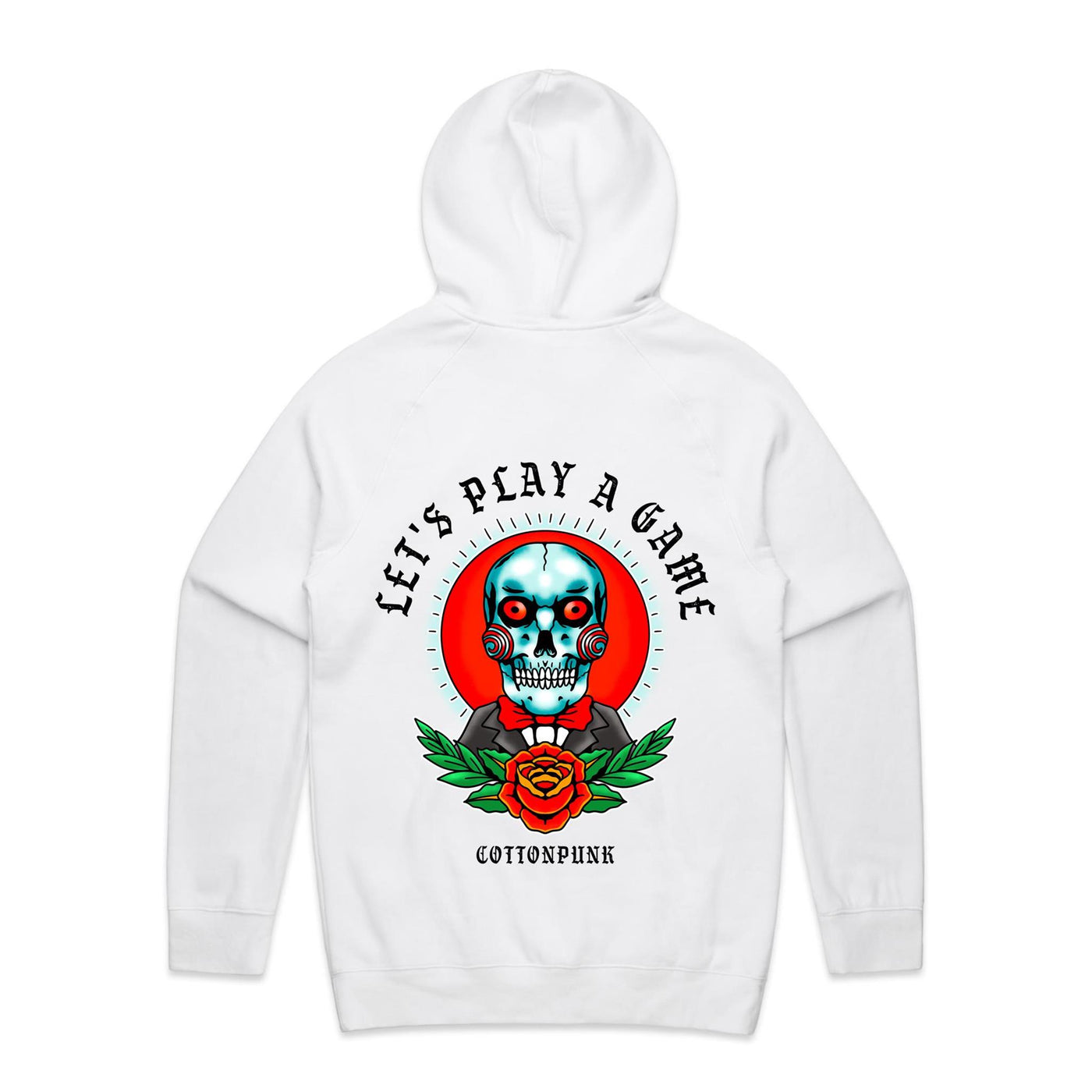 LET'S PLAY A GAME - Mens Pocket Hoodie - BACK PRINT