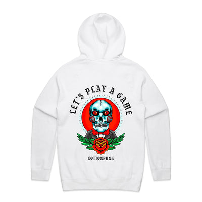 LET'S PLAY A GAME - Mens Pocket Hoodie - BACK PRINT