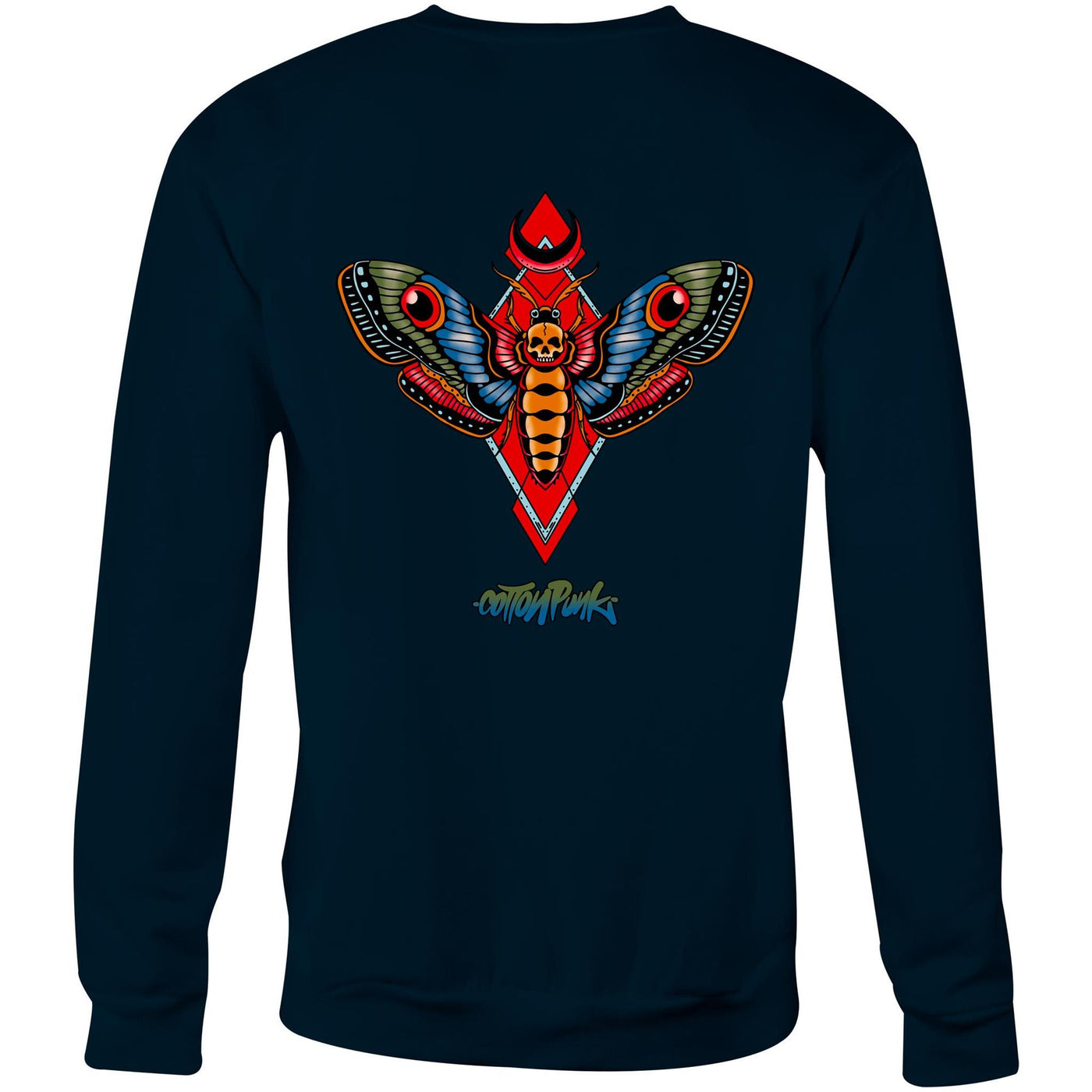 MOTH - Mens Sweatshirt - BACK PRINT