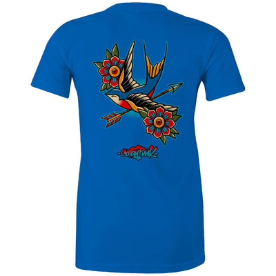 BIRD OF PREY (W) - Womens T-Shirt - BACK PRINT