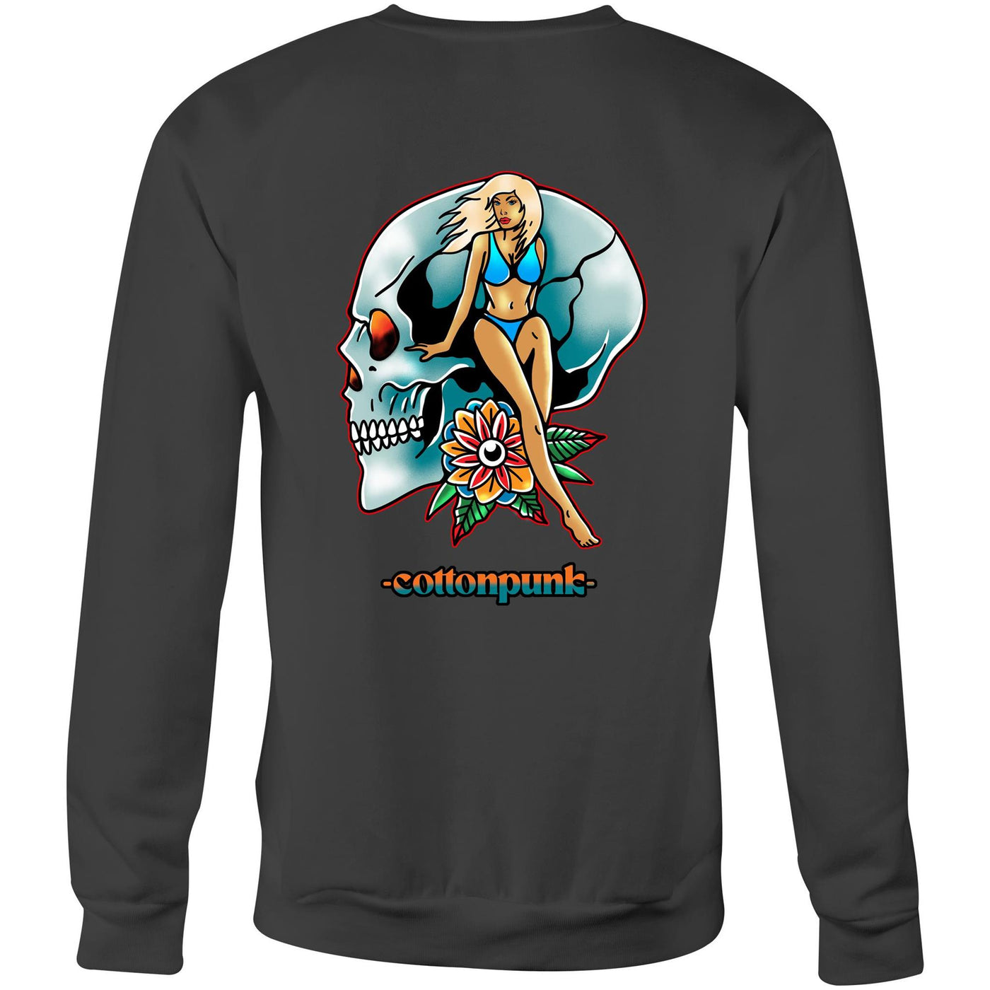 NEVER R.I.P - Mens Sweatshirt - BACK PRINT