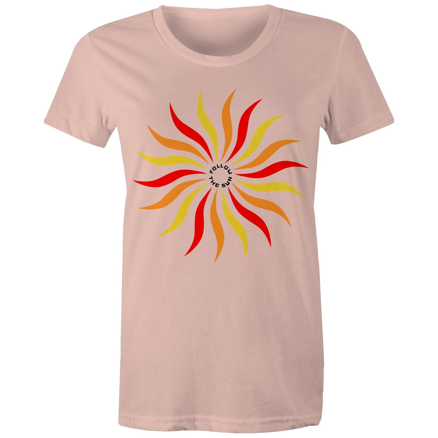 FOLLOW THE SUN (W) - Womens T-Shirt - FRONT PRINT