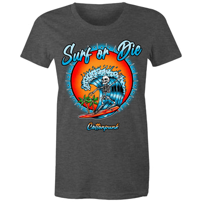 DYING FOR A SURF (W) - Womens T-Shirt - FRONT PRINT