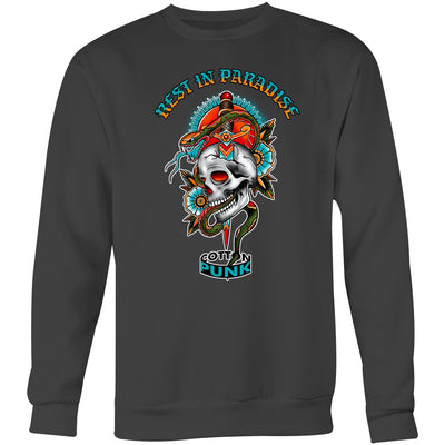 REST IN PARADISE - Mens Sweatshirt - FRONT PRINT