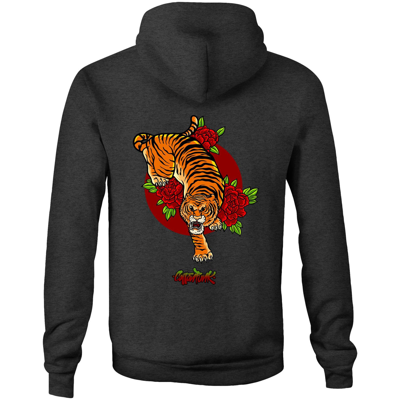 JUNGLE KING - Mens Pocket Hoodie - BACK PRINT