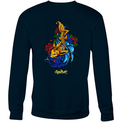 KOI - Mens Sweatshirt - BACK PRINT