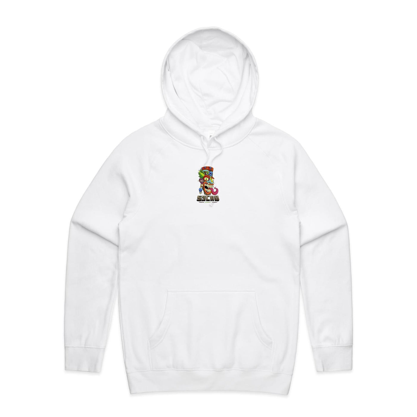 SYCHO (R) - Mens Pocket Hoodie - BACK PRINT