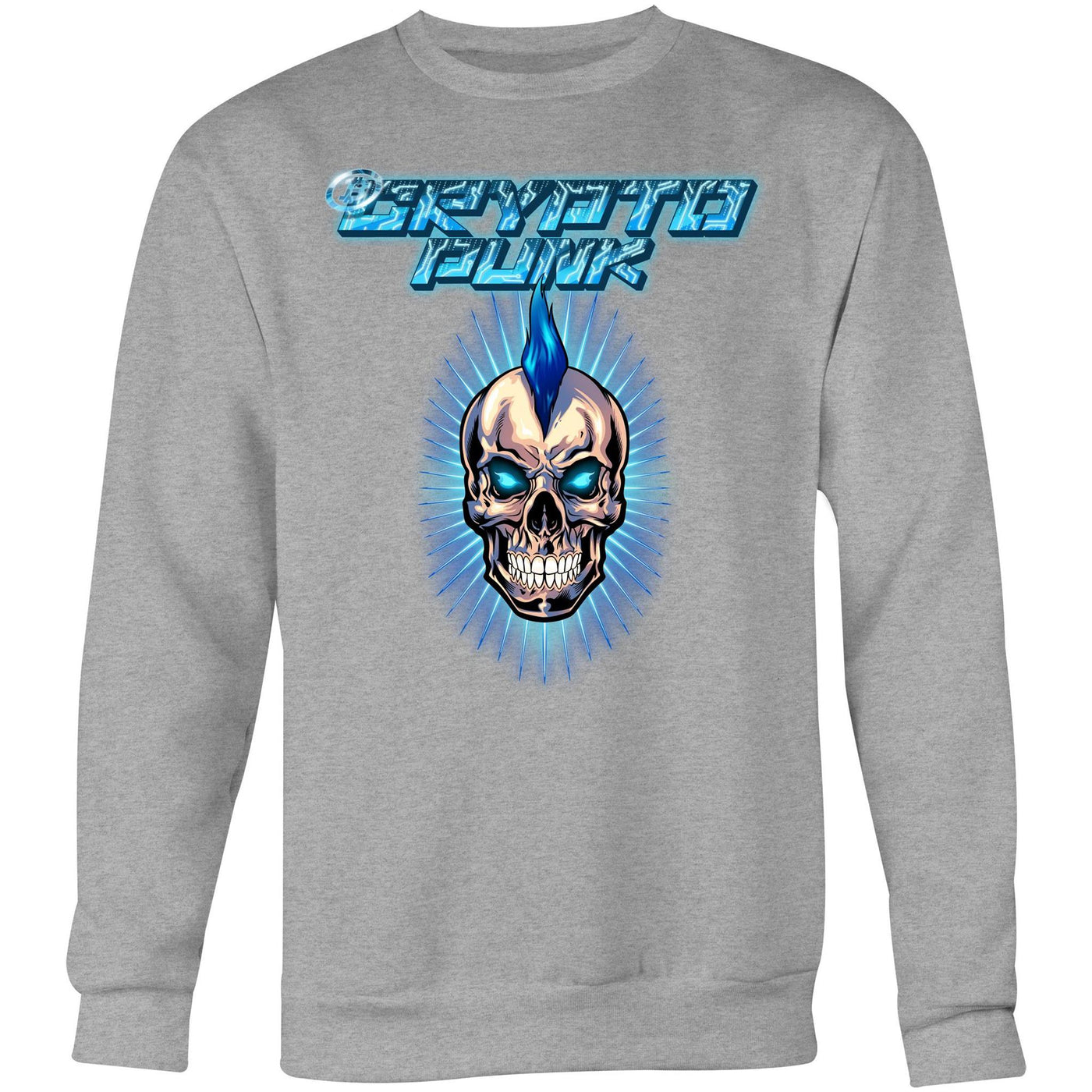 CRYPTO PUNK - Mens Sweatshirt - FRONT PRINT