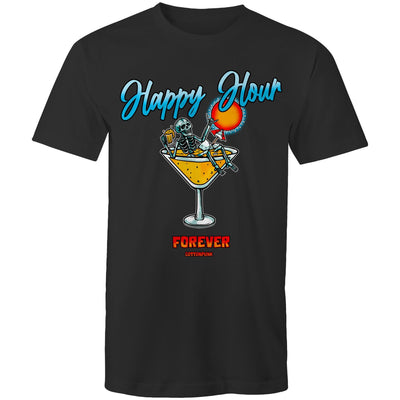 HAPPY HOUR FOREVER - Mens T-Shirt - FRONT PRINT