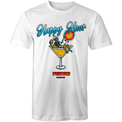 HAPPY HOUR FOREVER - Mens T-Shirt - FRONT PRINT