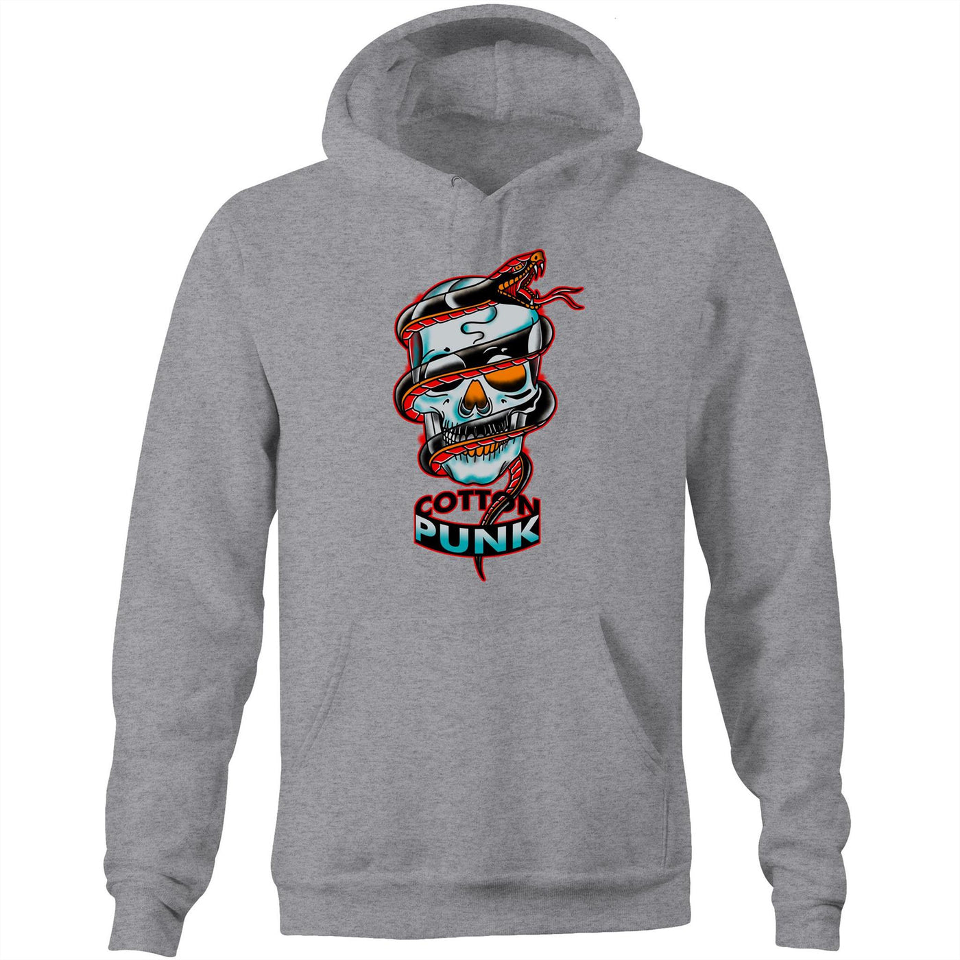 WRAPPED - Mens Pocket Hoodie - FRONT PRINT