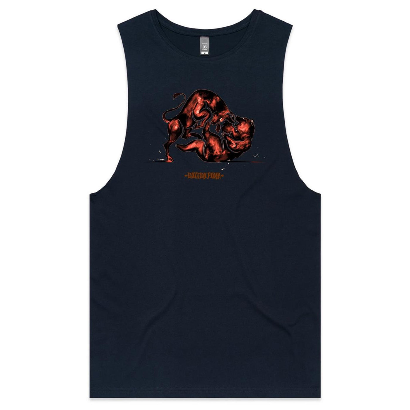 MONEY FIGHT - Mens Sleeveless T-Shirt - FRONT PRINT