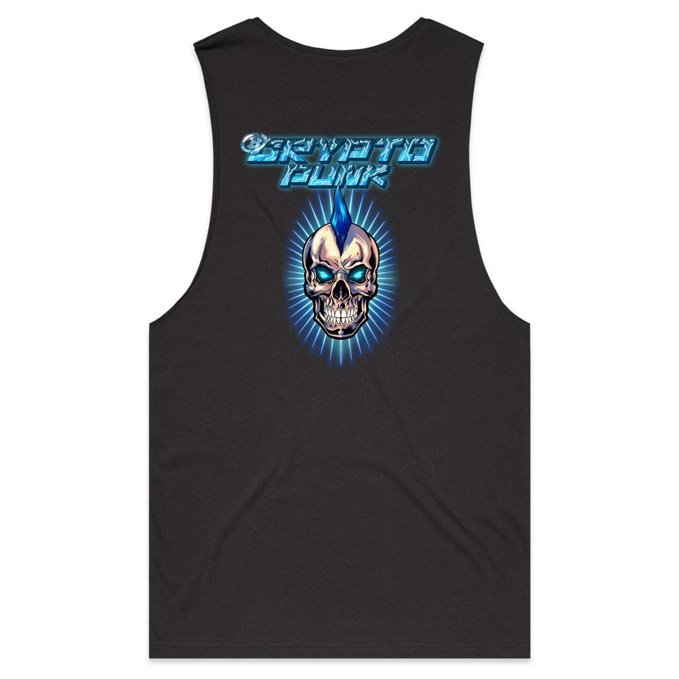 CRYPTO PUNK - Mens Sleeveless T-Shirt - BACK PRINT